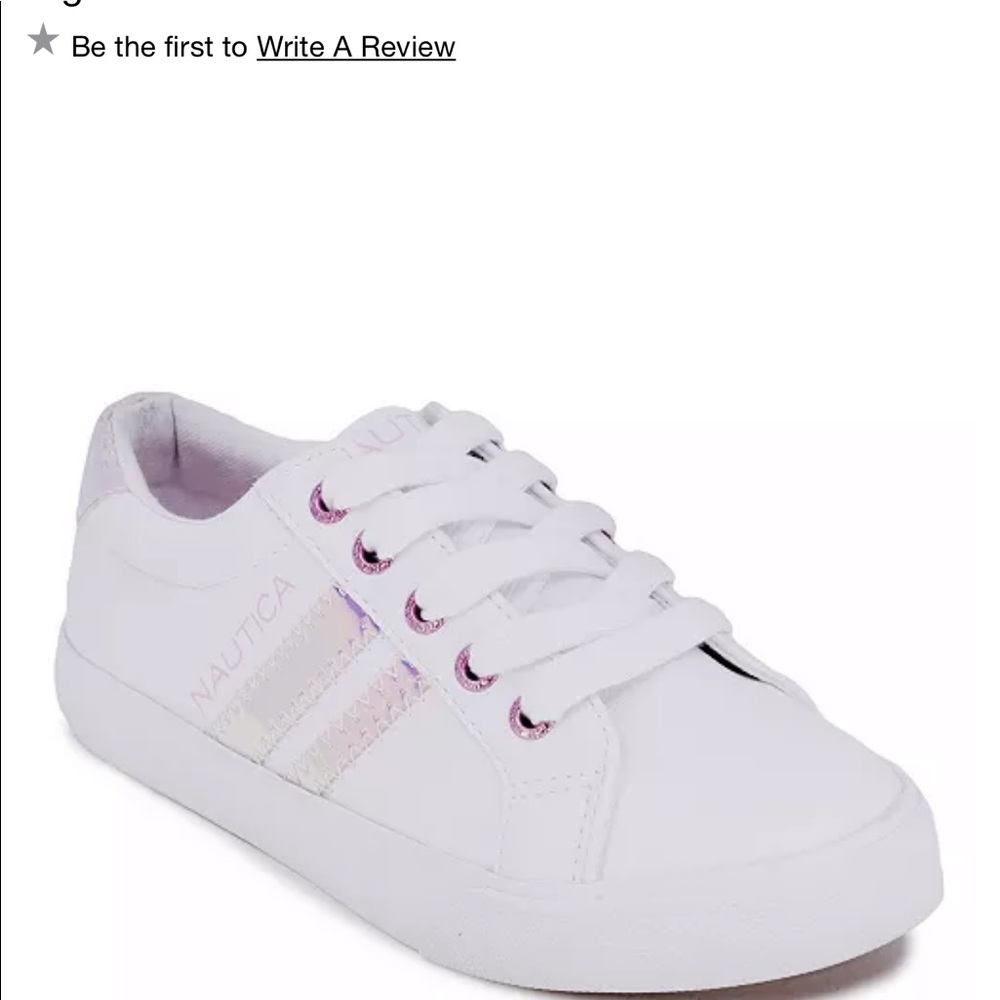 New White Náutica girls sneakers